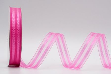 Hot Pink Two Row “V” Design Ribbon_K1753-501